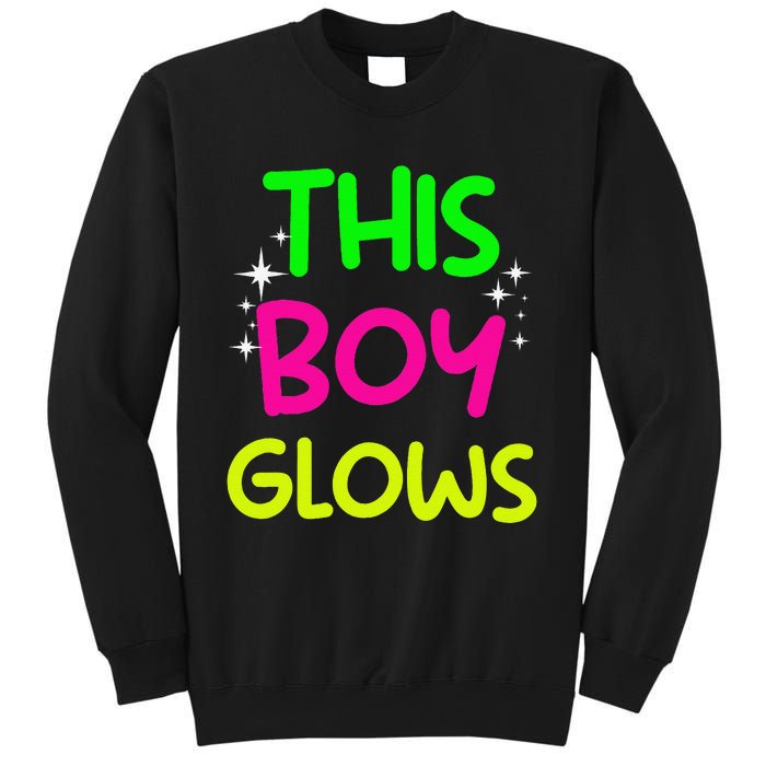 Funny This Boy Glows Cute B.Oys Man Son Party Team Gift Sweatshirt