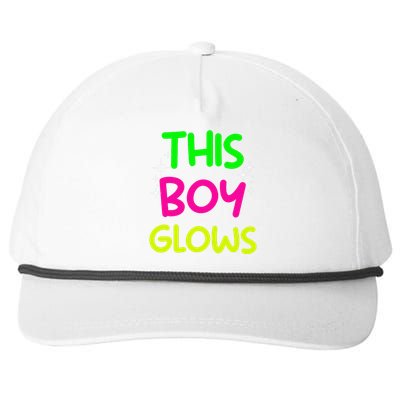 Funny This Boy Glows Cute B.Oys Man Son Party Team Gift Snapback Five-Panel Rope Hat