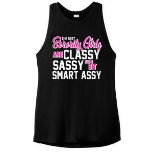 Funny The Best Sorority Girls Are Classy Sassy and bit Smart Assy Ladies PosiCharge Tri-Blend Wicking Tank