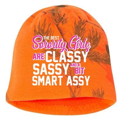 Funny The Best Sorority Girls Are Classy Sassy and bit Smart Assy Kati - Camo Knit Beanie