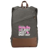 Funny The Best Sorority Girls Are Classy Sassy and bit Smart Assy Cotton Canvas Backpack