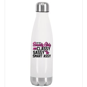 Funny The Best Sorority Girls Are Classy Sassy and bit Smart Assy Stainless Steel Insulated Water Bottle