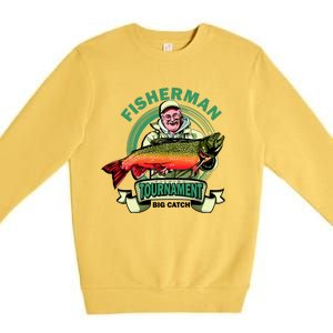 Fishing Tournament Big Catch Premium Crewneck Sweatshirt