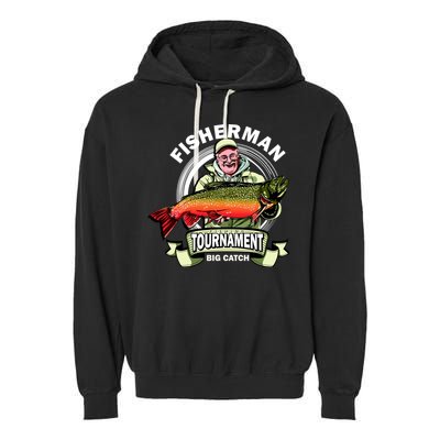 Fishing Tournament Big Catch Garment-Dyed Fleece Hoodie