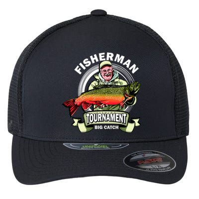 Fishing Tournament Big Catch Flexfit Unipanel Trucker Cap