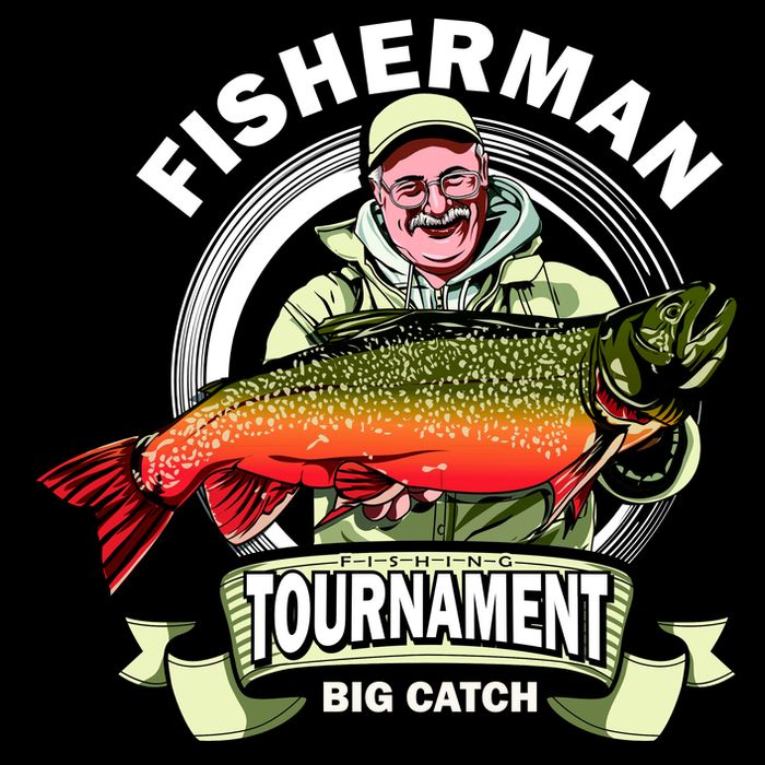 Fishing Tournament Big Catch Flexfit Unipanel Trucker Cap