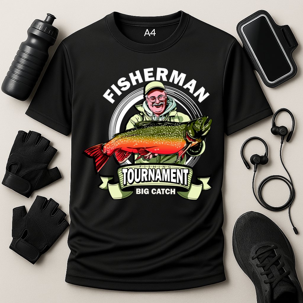 Fishing Tournament Big Catch Performance Shirt