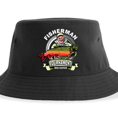 Fishing Tournament Big Catch Sustainable Bucket Hat