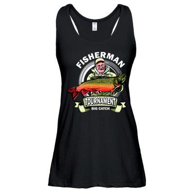 Fishing Tournament Big Catch Ladies Essential Flowy Tank
