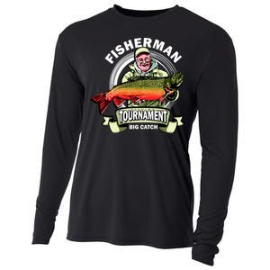 Fishing Tournament Big Catch Cooling Performance Long Sleeve Crew