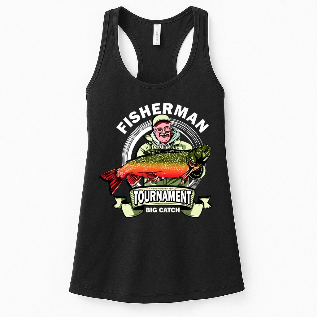 Fishing Tournament Big Catch Womens Tank Top