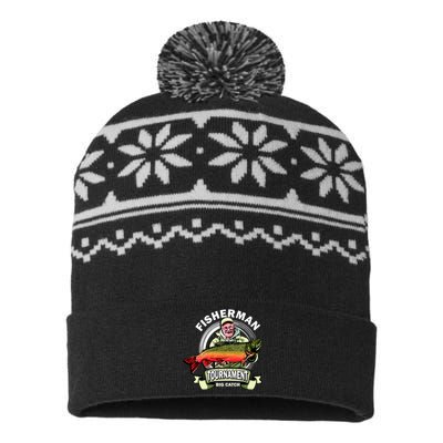 Fishing Tournament Big Catch USA-Made Snowflake Beanie