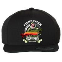 Fishing Tournament Big Catch Wool Snapback Cap