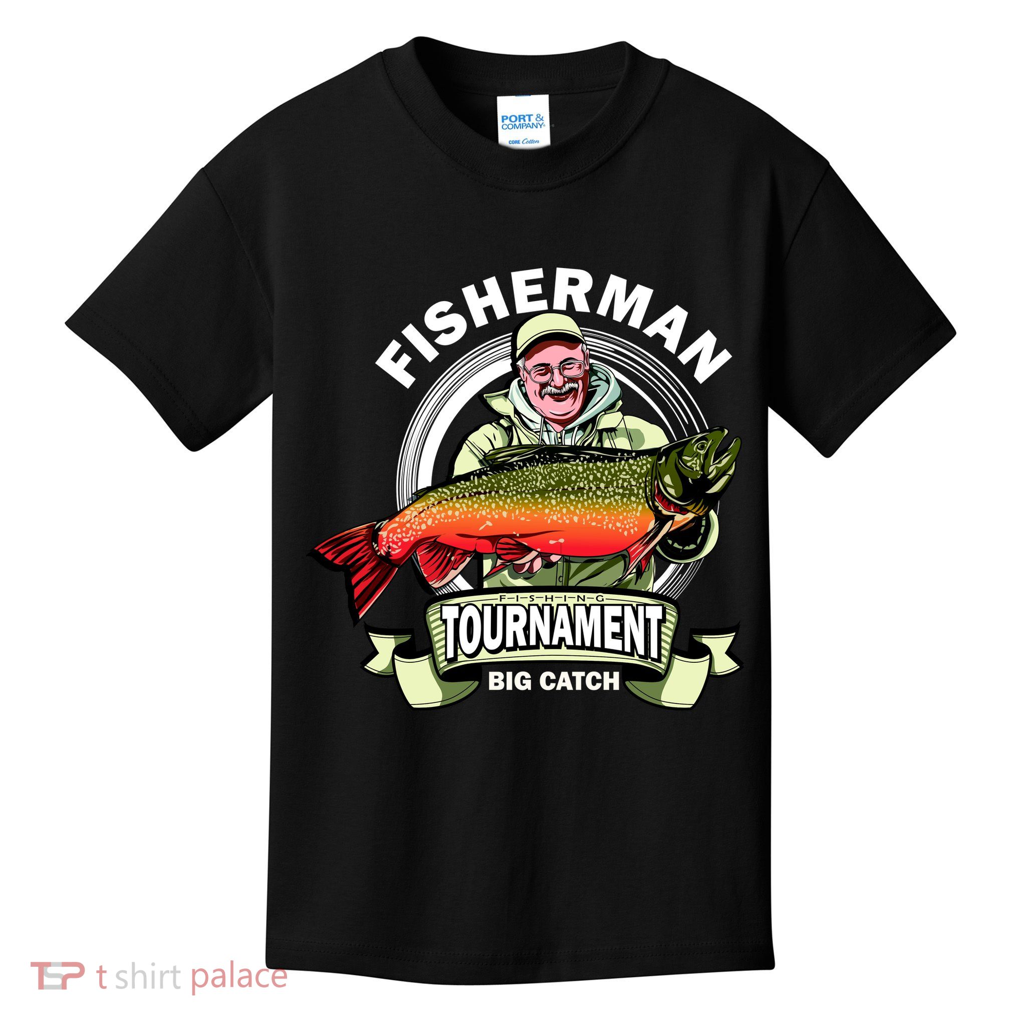 Fishing Tournament Big Catch Kids T-Shirt