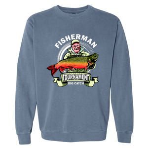 Fishing Tournament Big Catch Garment-Dyed Sweatshirt