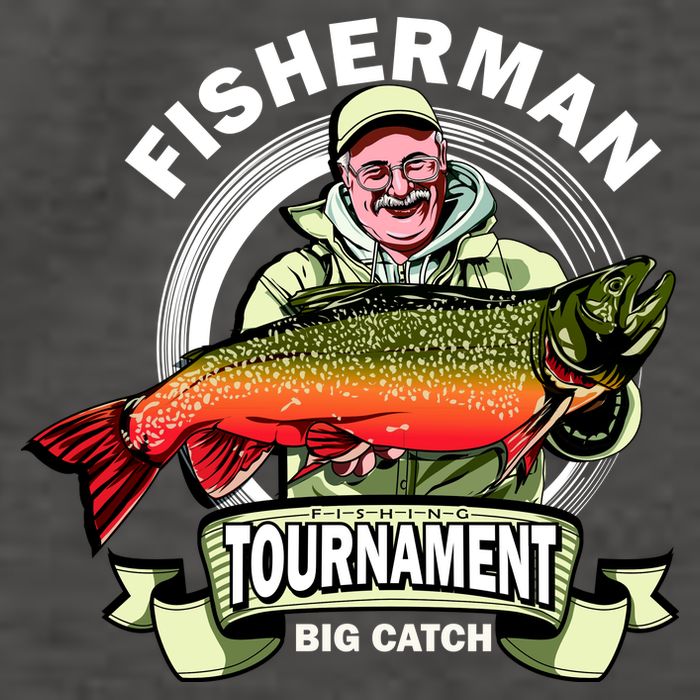 Fishing Tournament Big Catch Vector Backpack