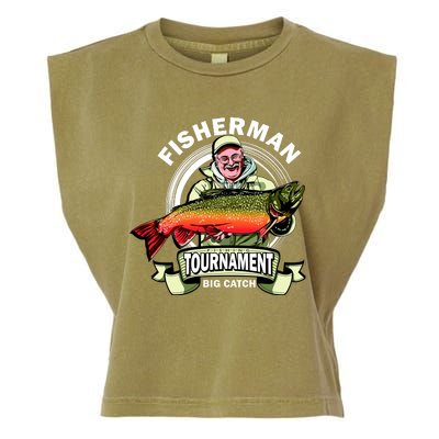 Fishing Tournament Big Catch Garment-Dyed Women's Muscle Tee