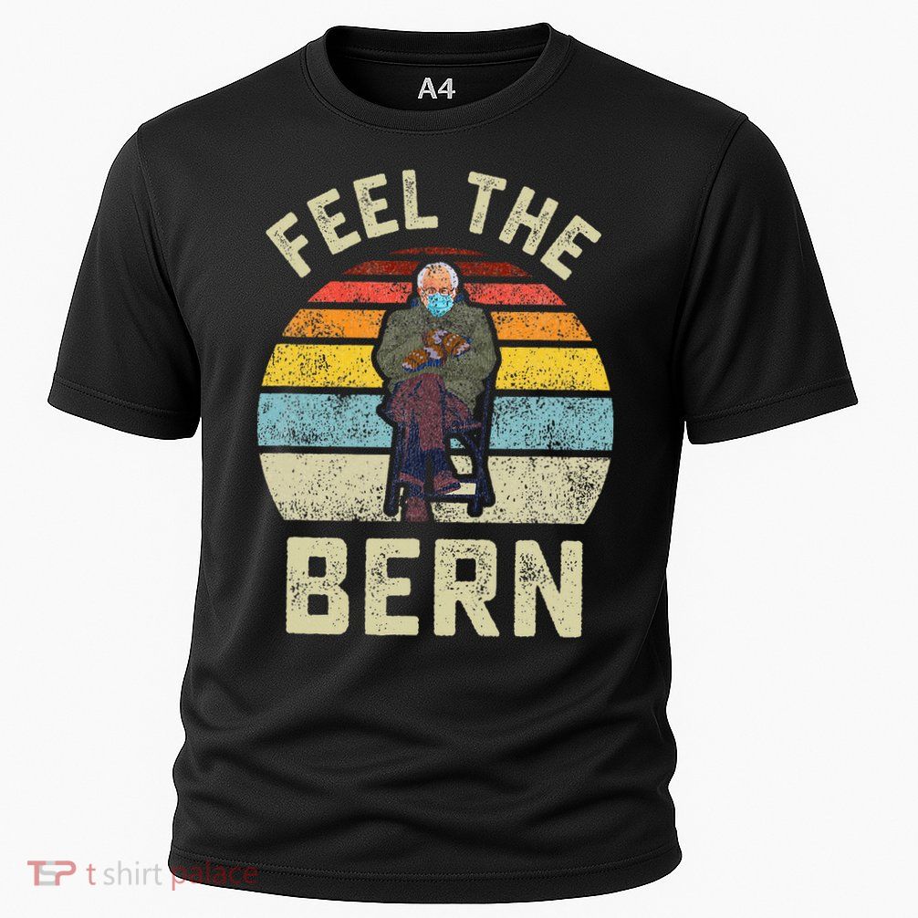 Feel The Bern Bernie Sanders Mittens Vintage Funny Meme Performance Shirt