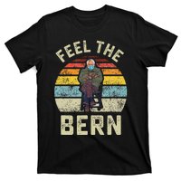 Feel The Bern Bernie Sanders Mittens Vintage Funny Meme T-Shirt