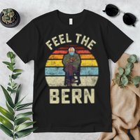 Feel The Bern Bernie Sanders Mittens Vintage Funny Meme Premium T-Shirt