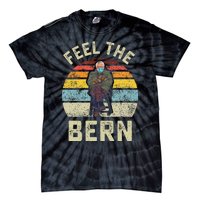 Feel The Bern Bernie Sanders Mittens Vintage Funny Meme Tie-Dye T-Shirt