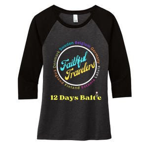 Faithful Travelers Belgium Germany Latvia England Women's Tri-Blend 3/4-Sleeve Raglan Shirt