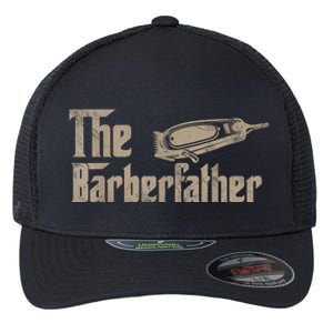 Funny The Barber Father Halloween Christmas Barber Flexfit Unipanel Trucker Cap