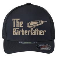 Funny The Barber Father Halloween Christmas Barber Flexfit Unipanel Trucker Cap