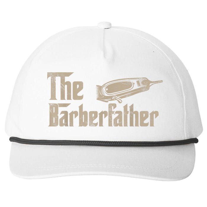 Funny The Barber Father Halloween Christmas Barber Snapback Five-Panel Rope Hat