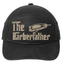 Funny The Barber Father Halloween Christmas Barber 7-Panel Snapback Hat