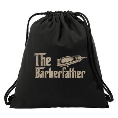 Funny The Barber Father Halloween Christmas Barber Drawstring Bag