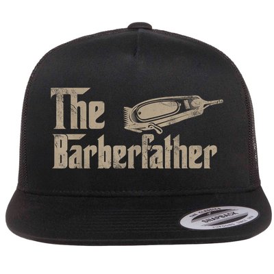 Funny The Barber Father Halloween Christmas Barber Flatbill Hat