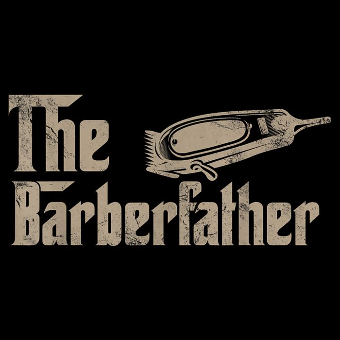 Funny The Barber Father Halloween Christmas Barber Flat Bill Trucker Hat