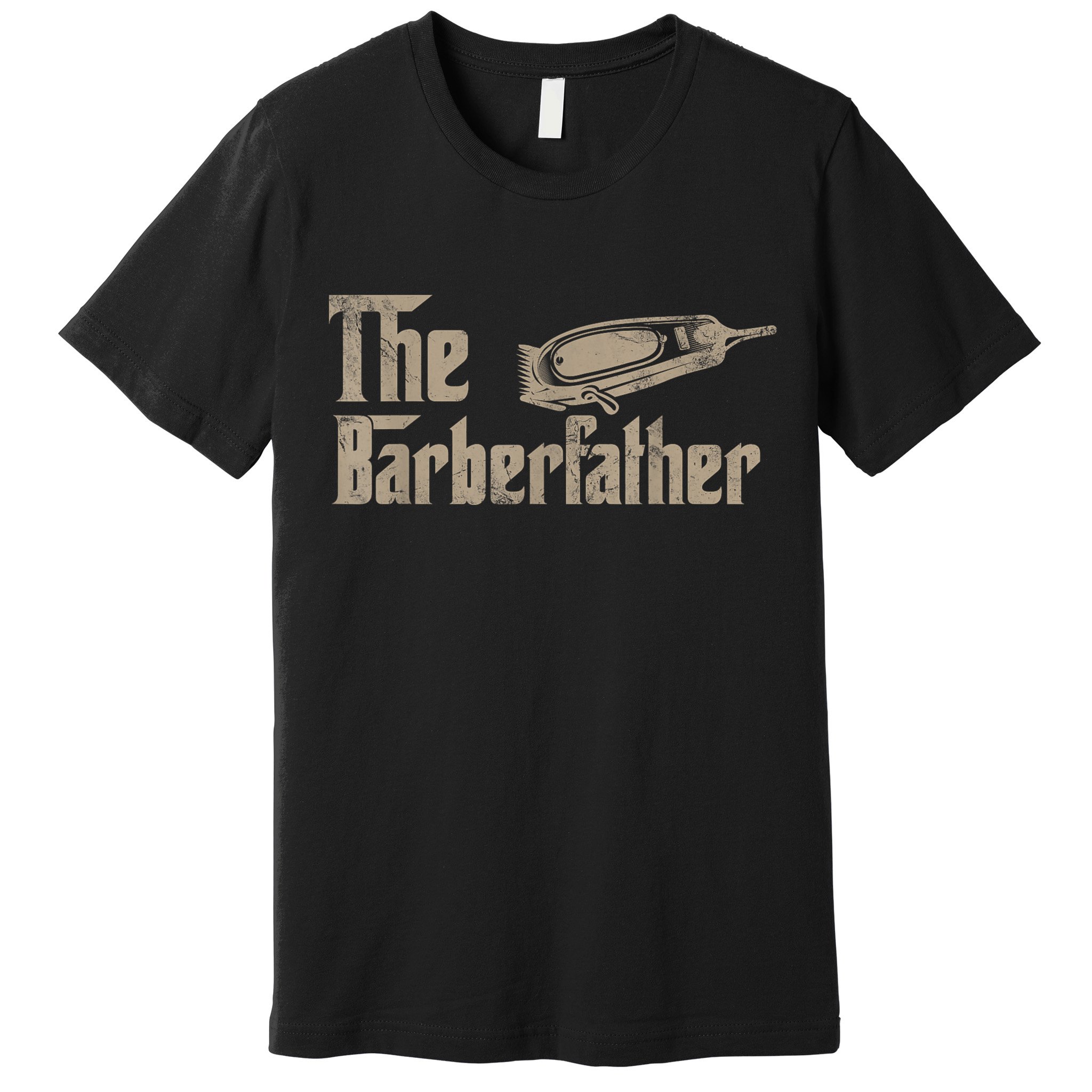 Funny The Barber Father Halloween Christmas Barber Premium T-Shirt