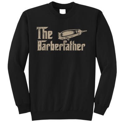 Funny The Barber Father Halloween Christmas Barber Tall Sweatshirt