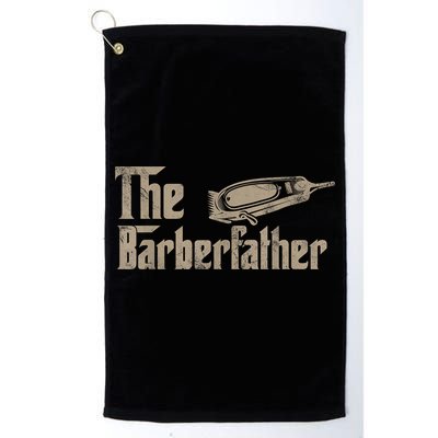 Funny The Barber Father Halloween Christmas Barber Golf Towel