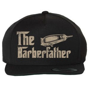 Funny The Barber Father Halloween Christmas Barber Wool Snapback Cap