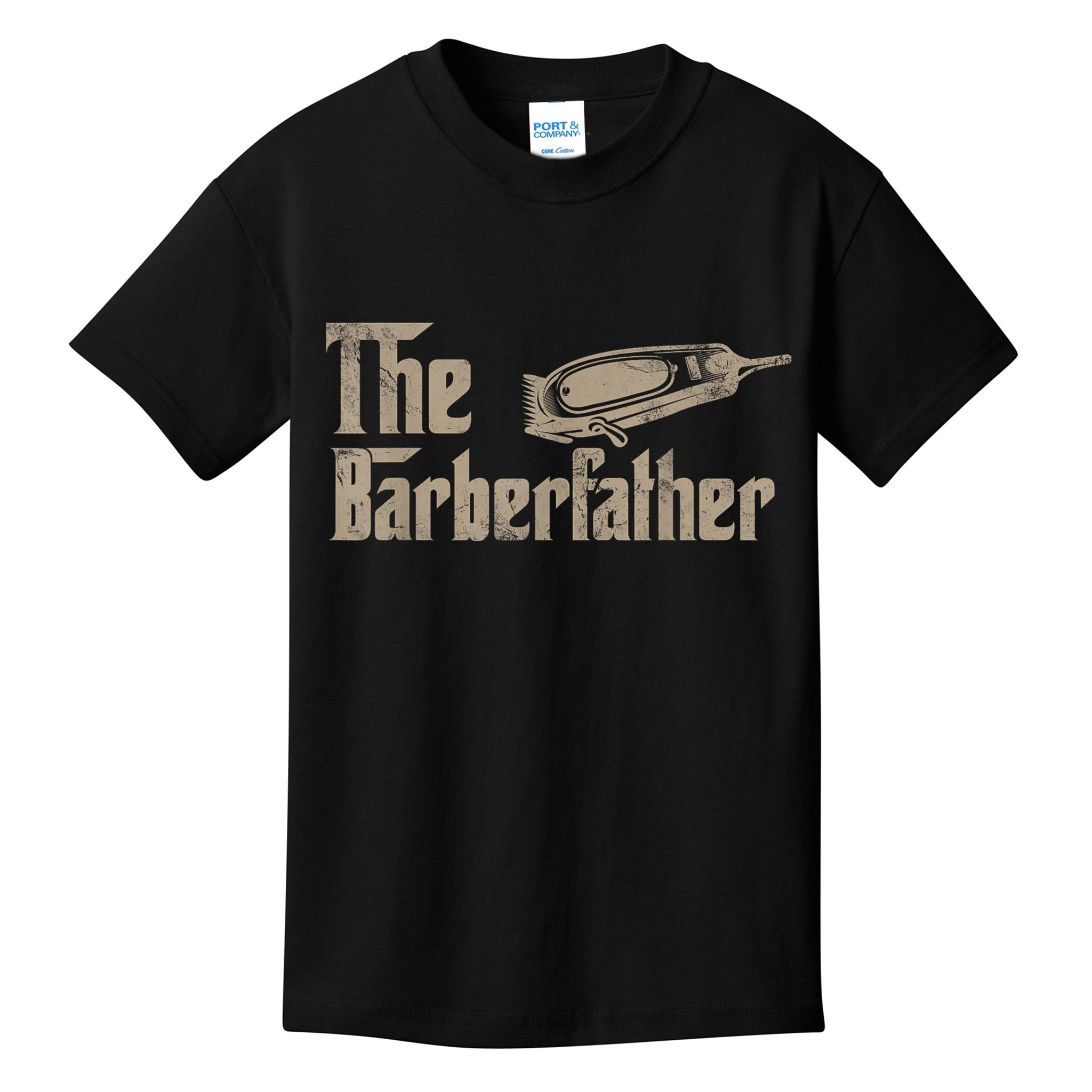 Funny The Barber Father Halloween Christmas Barber Kids T-Shirt