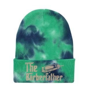 Funny The Barber Father Halloween Christmas Barber Tie Dye 12in Knit Beanie