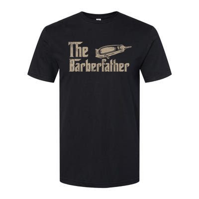 Funny The Barber Father Halloween Christmas Barber Softstyle® CVC T-Shirt