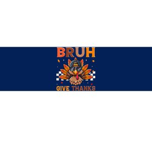 Funny Turkey Bruh Meme Thanksgiving Bumper Sticker