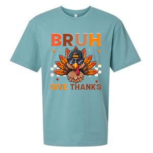 Funny Turkey Bruh Meme Thanksgiving Sueded Cloud Jersey T-Shirt