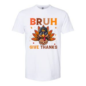 Funny Turkey Bruh Meme Thanksgiving Softstyle CVC T-Shirt