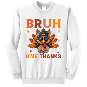 Funny Turkey Bruh Meme Thanksgiving Sweatshirt