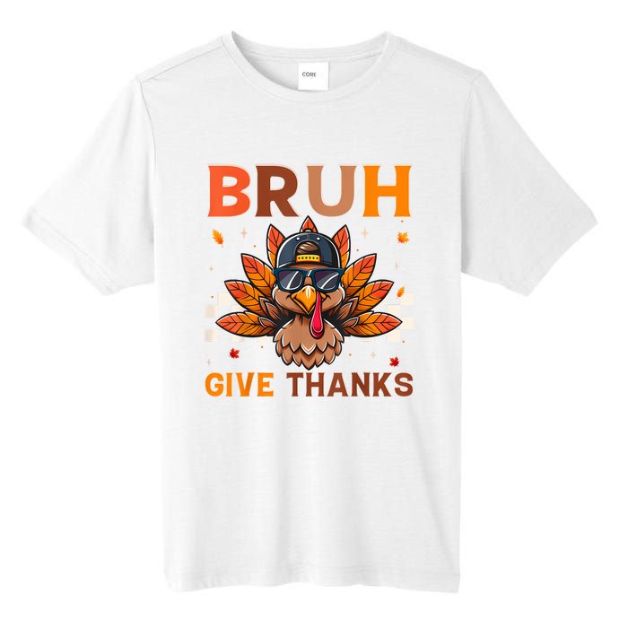 Funny Turkey Bruh Meme Thanksgiving Tall Fusion ChromaSoft Performance T-Shirt