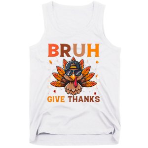 Funny Turkey Bruh Meme Thanksgiving Tank Top