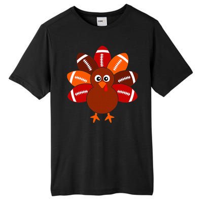 Football Turkey Balls Thanksgiving Tall Fusion ChromaSoft Performance T-Shirt