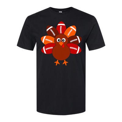 Football Turkey Balls Thanksgiving Softstyle CVC T-Shirt