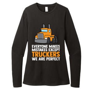 Funny Trucker Big Rig Semi Trailer Truck Driver Cool Gift Womens CVC Long Sleeve Shirt