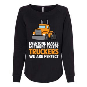 Funny Trucker Big Rig Semi Trailer Truck Driver Cool Gift Womens California Wash Sweatshirt